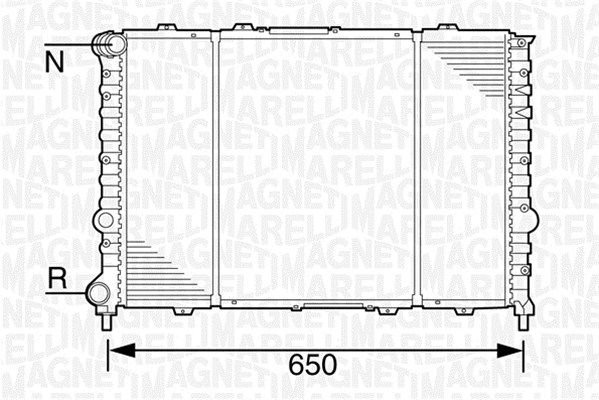 MAGNETI MARELLI Radiaator,mootorijahutus 350213100600